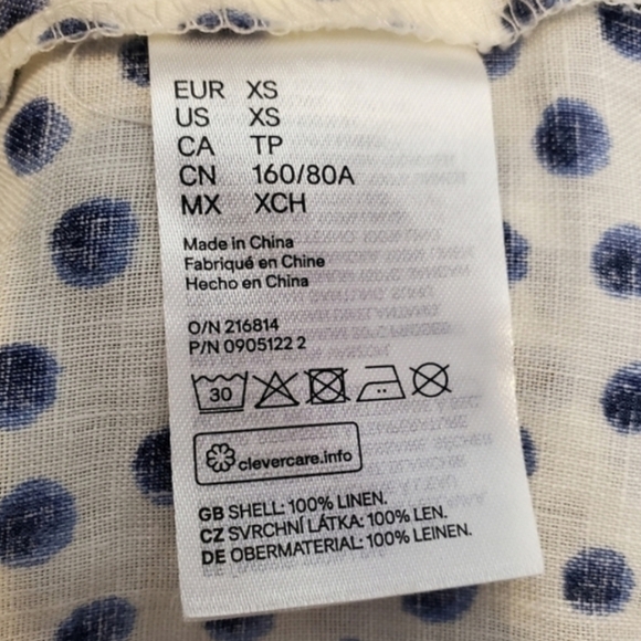 H&M polka-dot Sleeveless cropped top size XS - Picture 13 of 15